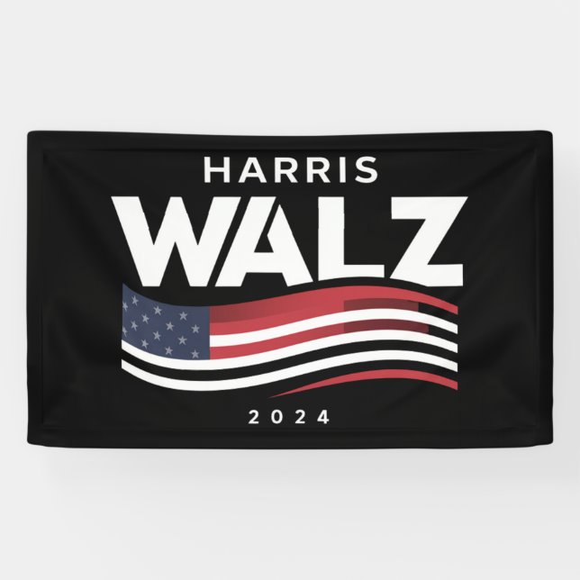 Kamala Harris Tim Walz Waltz 2024 Election Banner (Horizontal)