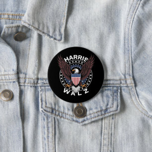 Kamala Harris Tim Walz Waltz 2024 Election Button