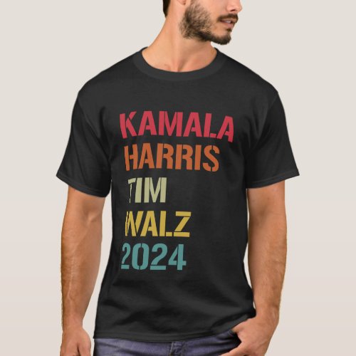 Kamala Harris Tim Walz Waltz 2024 Election Democra T_Shirt