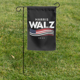 Kamala Harris Tim Walz Waltz 2024 Election Garden Flag