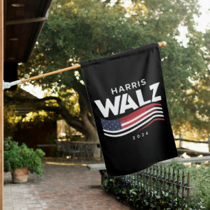 Kamala Harris Tim Walz Waltz 2024 Election House Flag