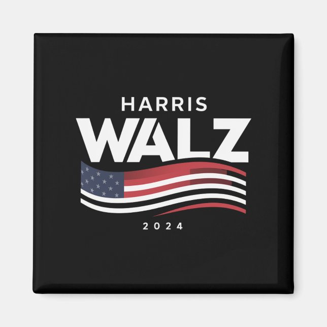 Kamala Harris Tim Walz Waltz 2024 Election Magnet (Front)