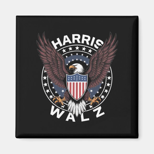Kamala Harris Tim Walz Waltz 2024 Election Magnet (Front)