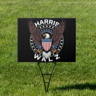 Kamala Harris Tim Walz Waltz 2024 Election Sign