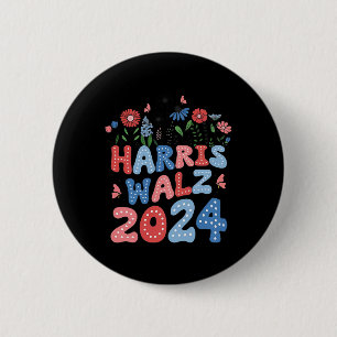 Kamala Harris Tim Walz Waltz Button