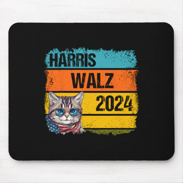 Kamala Harris Tim Walz Waltz Harris Walz Waltz 202 Mouse Pad Zazzle