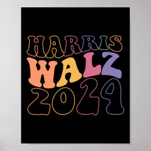 Kamala Harris Tim Walz Waltz Harris Walz Waltz 202 Poster