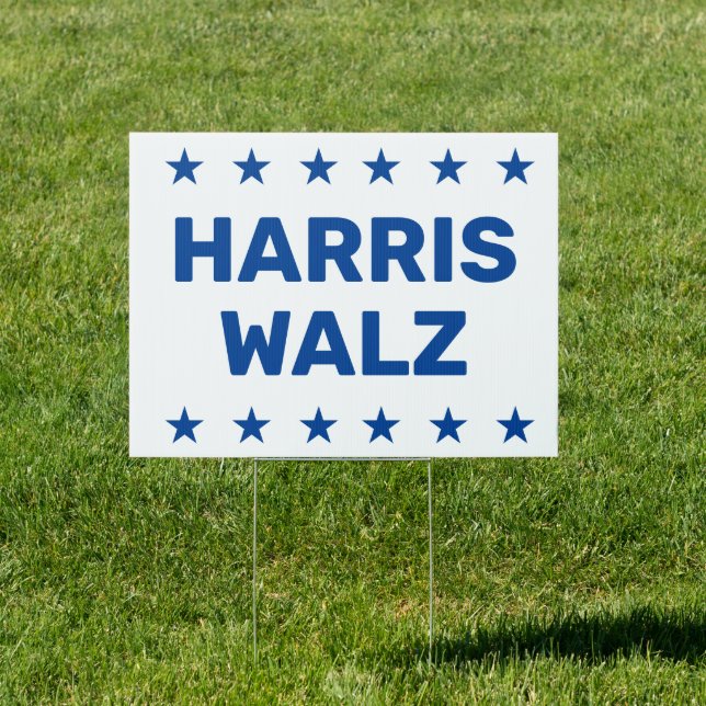 Kamala Harris Tim Walz Yard sign (Insitu)