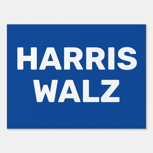Kamala Harris Tim Walz Yard sign (Front)