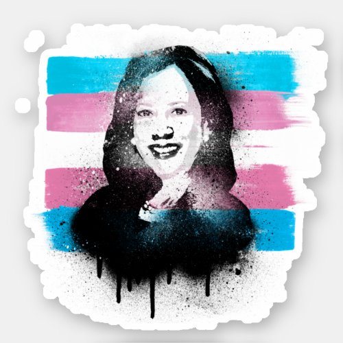 Kamala Harris Trans Pride Sticker