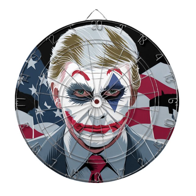 KAMALA HARRIS: "TRUMP IS SO UNSERIOUS DART BOARD (Front)