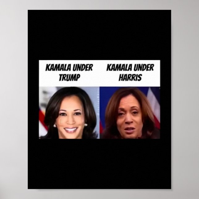 Kamala Harris Under Trump Funny Trump Supporter  Poster (Front)