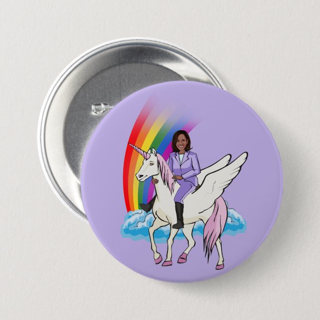 Kamala Harris Unicorn 2024 Button (Front & Back)