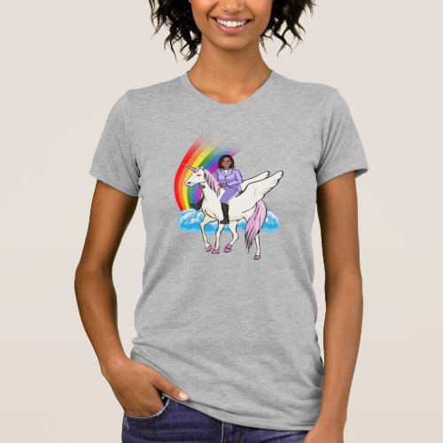 KAMALA HARRIS UNICORN AND RAINBOW T_Shirt