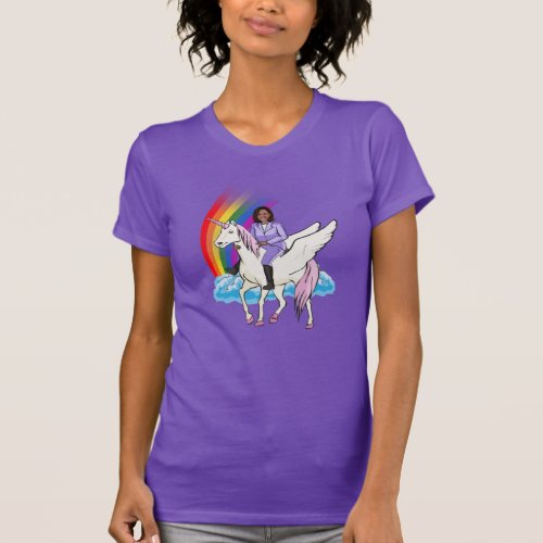 KAMALA HARRIS UNICORN AND RAINBOW T_Shirt