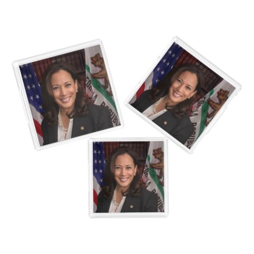 Kamala Harris US Vice President Biden 2024 Acrylic Tray