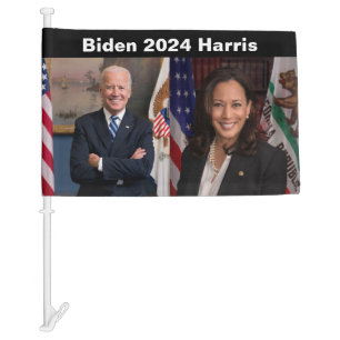 Kamala Harris US Vice President, Biden 2024 Car Flag