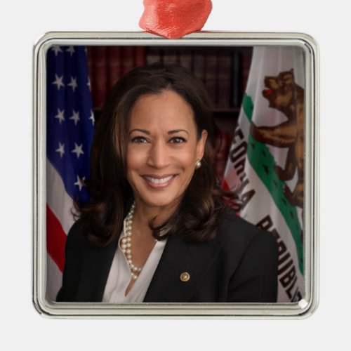Kamala Harris US Vice President Biden 2024 Metal Ornament