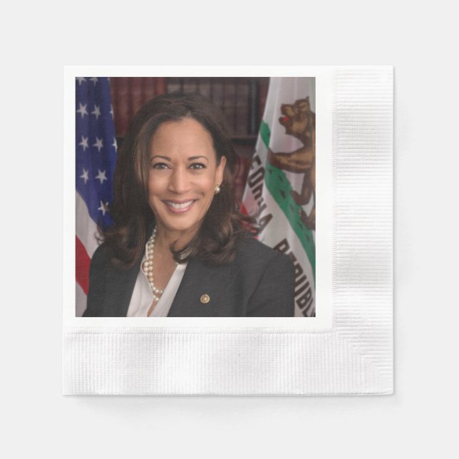 Kamala Harris US Vice President, Biden 2024 Napkins (Front)