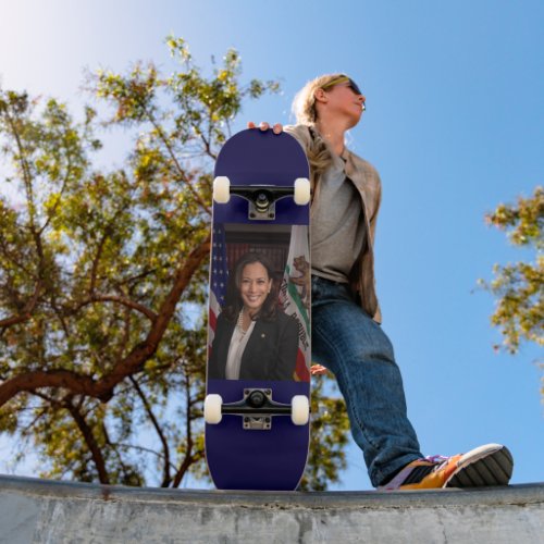 Kamala Harris US Vice President Biden 2024 Skateboard