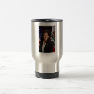 Kamala Harris US Vice President, Biden 2024 Travel Mug