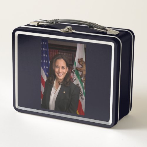 Kamala Harris US Vise President Biden 2024 Metal Lunch Box