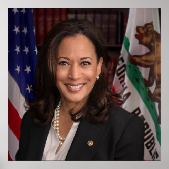 Kamala Harris US Vise President, Biden 2024 Poster (Front)
