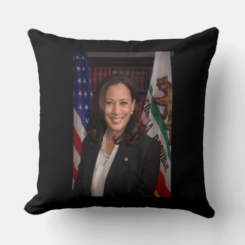 Kamala Harris US Vise President Biden 2024 Throw Pillow