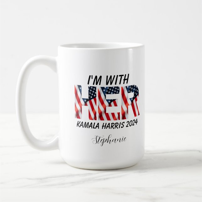 Kamala Harris usa election 2024  Coffee Mug (Left)