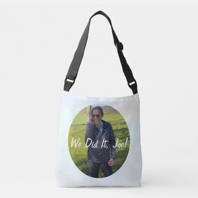 Kamala Harris, Vice President-Elect "We Did It!" Crossbody Bag (Front)