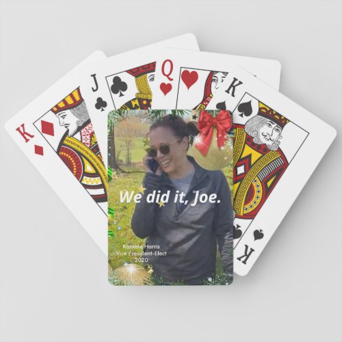 Kamala Harris Vice President_Elect We Did It Joe Playing Cards