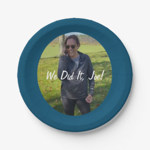 Kamala Harris, Vice President-Elect "We Did It!" Paper Plates