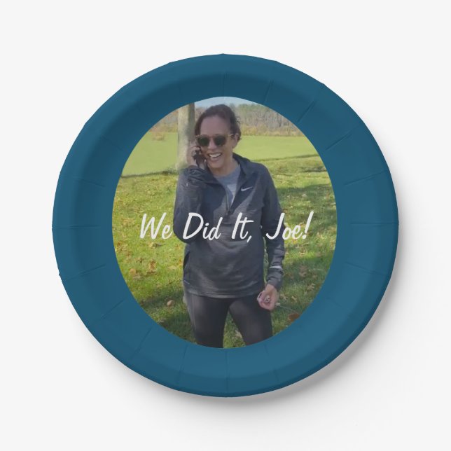 Kamala Harris, Vice President-Elect "We Did It!" Paper Plates (Front)