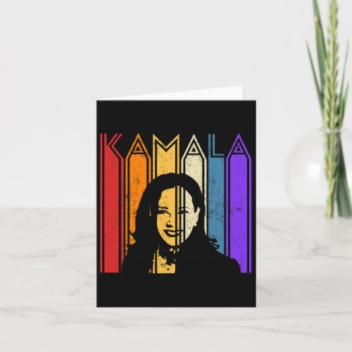 Kamala Harris Vintage Distressed Portrait Harris 2 Card