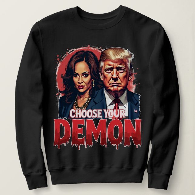 Kamala Harris Vs Trump The Fight For The Country Sweatshirt (Design Front)