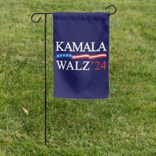 Kamala Harris Walz 2024 Obviously Blue Garden Flag
