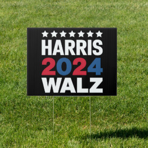 Kamala Harris Walz For President Vice President  Sign
