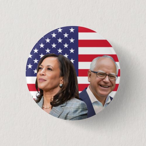 Kamala Harris Walz Photo _  President Vice Photos Button