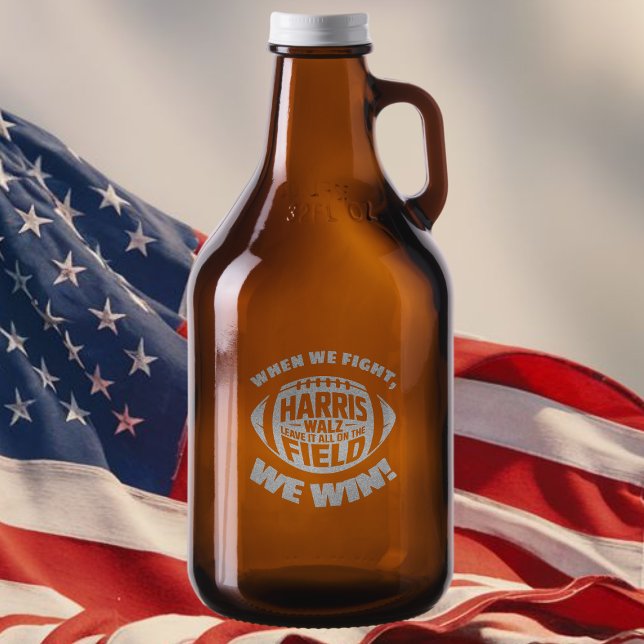 Kamala Harris, Walz: When We Fight, We Win! Amber Growler (Creator Uploaded)