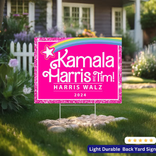 Kamala Harris Walz Yard Sign Madam President 2024