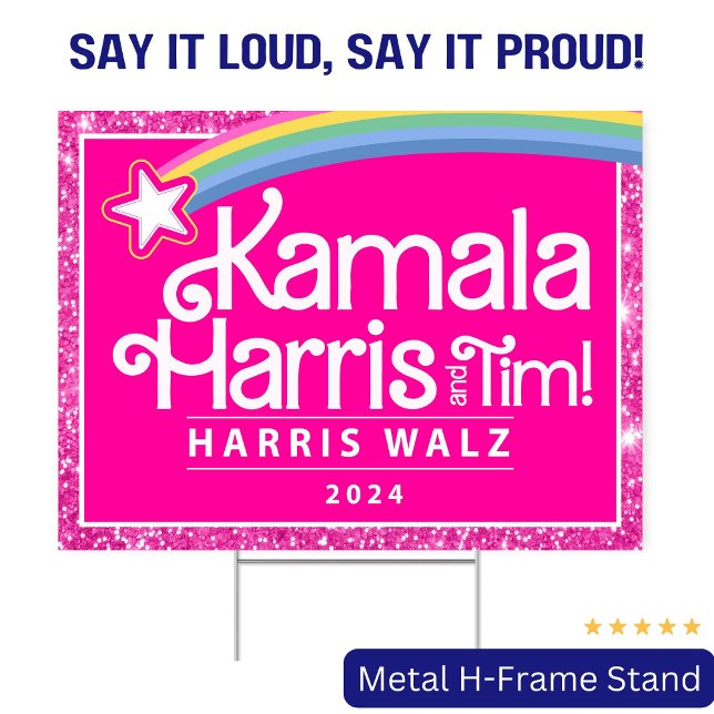 Kamala Harris Walz Yard Sign Madam President 2024 (Creator Uploaded)