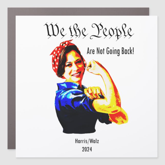 Kamala Harris "We the People - Not Going Back Car Magnet (Front)