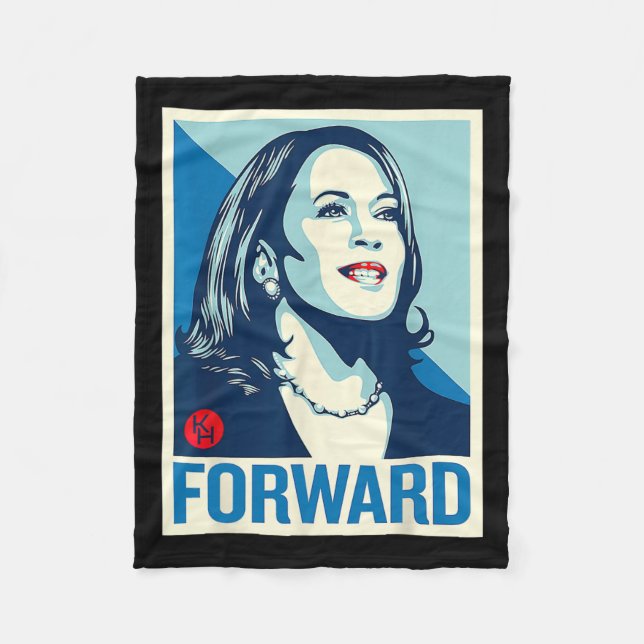 Kamala Harris Wheimer 2024 President Campaign  Fleece Blanket (Front)