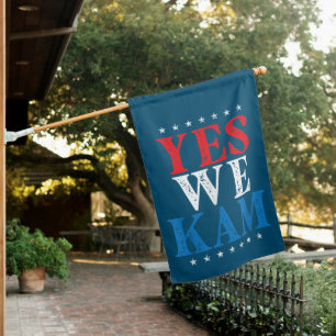 Kamala Harris Yes We Kam 2024 Election Political House Flag
