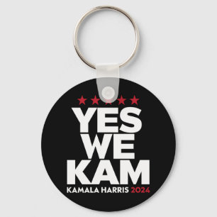Kamala Harris Yes We Kam for US President 2024 Keychain