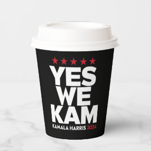 Kamala Harris Yes We Kam for US President 2024 Paper Cups