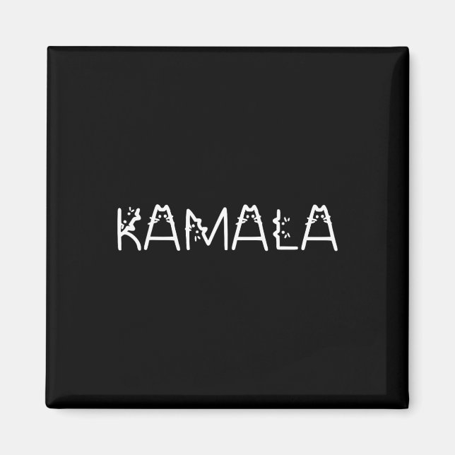 Kamala In Cat Font Kamala Harris Wheimer 2024 Walt Magnet (Front)