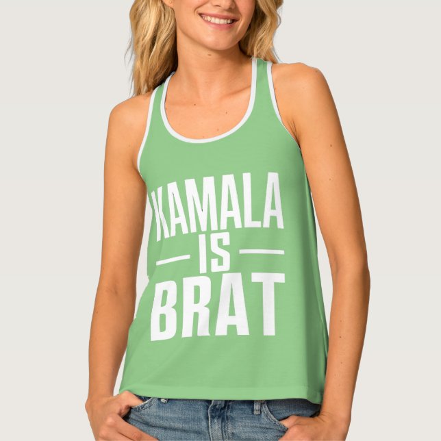 Kamala Is Brat  Tank Top (Front)