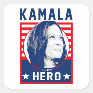 Kamala is my Hero Square Sticker