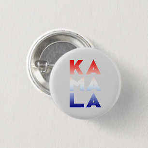 kamala Ka ma la 3 syllables red white blue gray Button